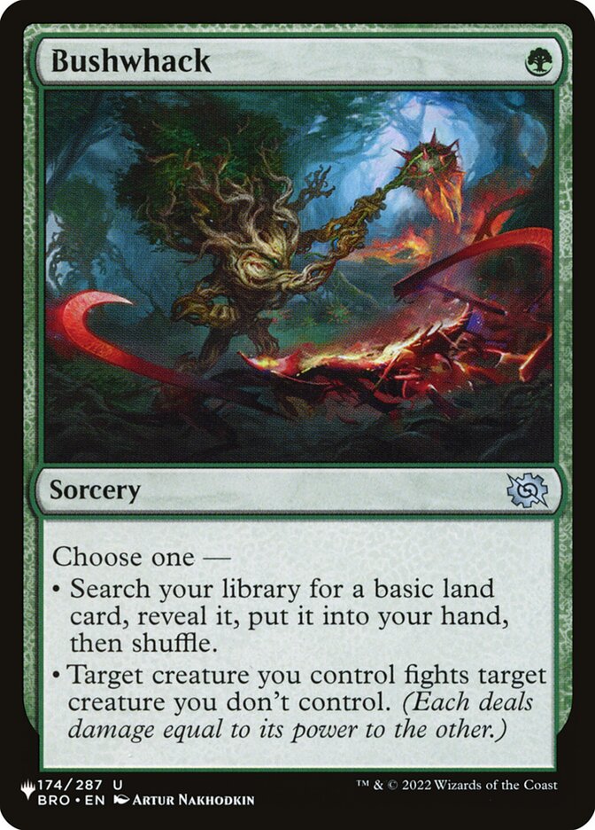 Bushwhack - carta Magic The Gathering