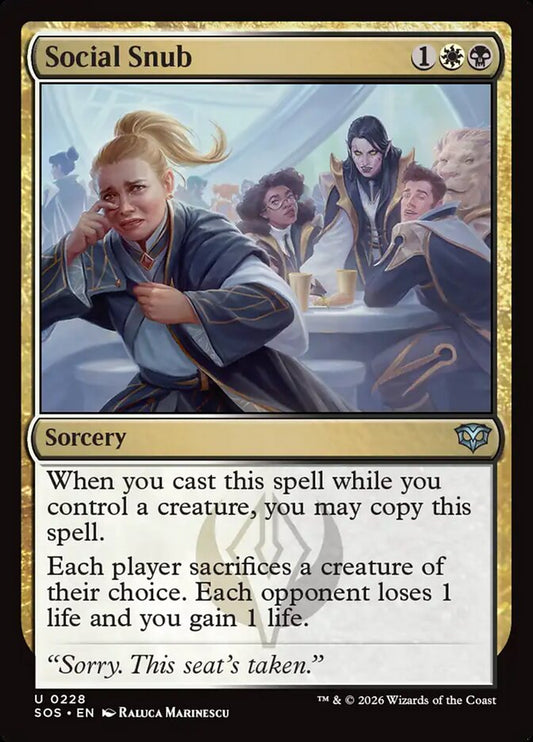 Social Snub - SOS-228-NF-STD