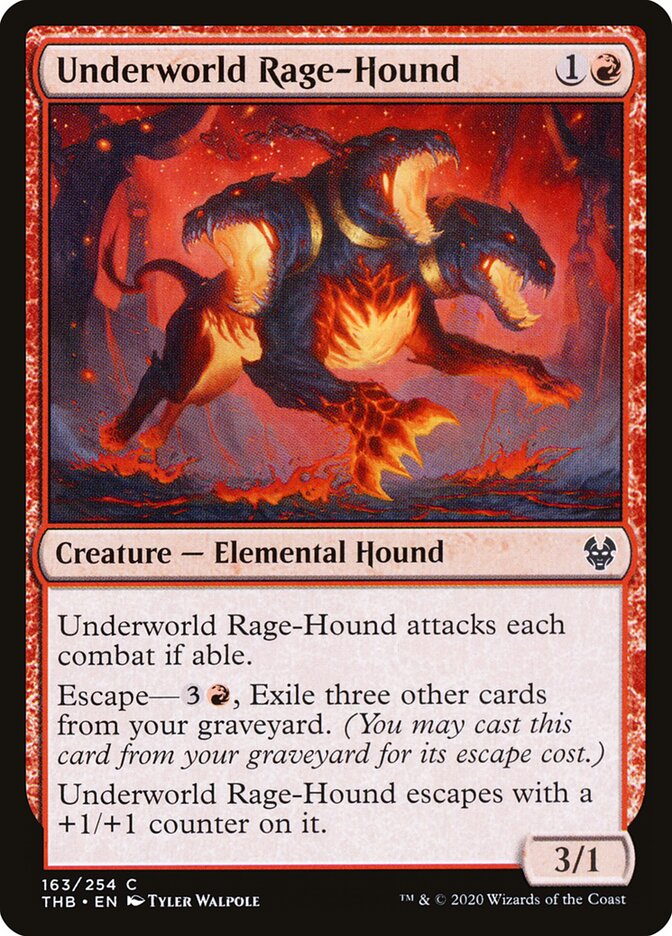 Underworld Rage-Hound - carta Magic The Gathering