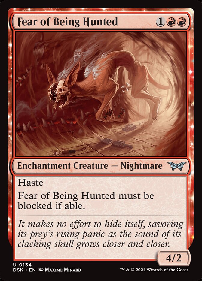 Fear of Being Hunted - carta Magic The Gathering