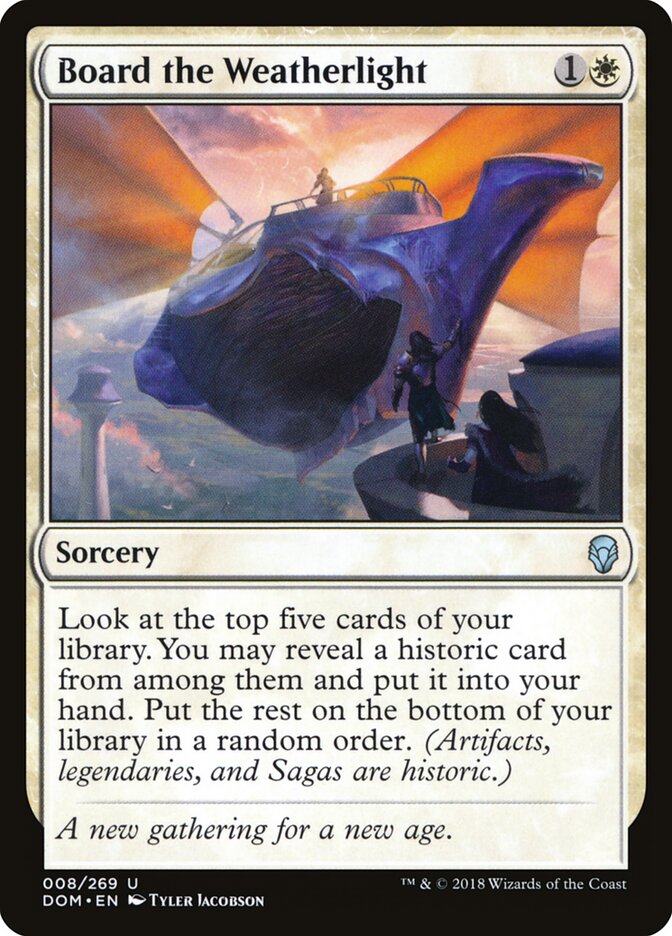 Board the Weatherlight - carta Magic The Gathering