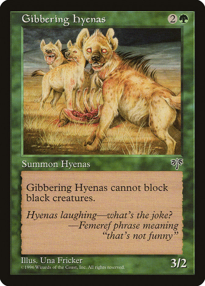 Gibbering Hyenas - carta Magic The Gathering