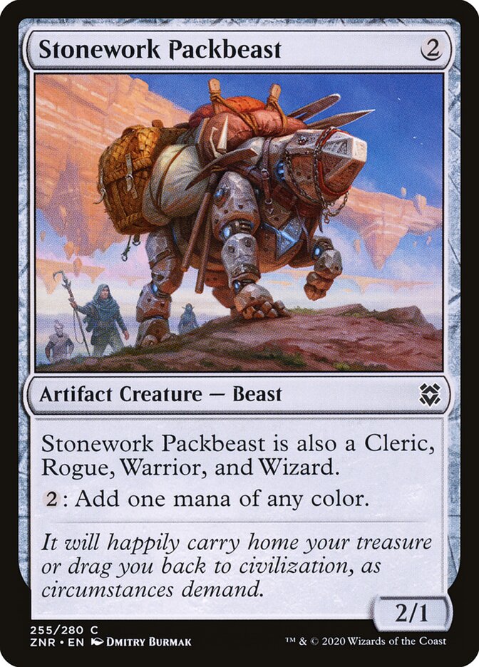 Stonework Packbeast - carta Magic The Gathering