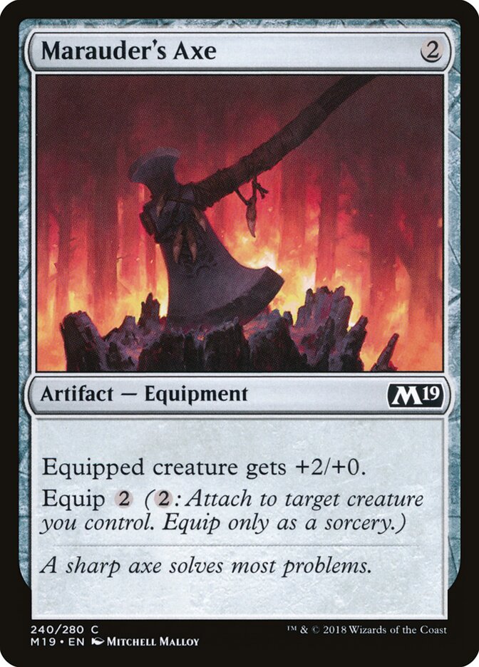 Marauder's Axe - carta Magic The Gathering