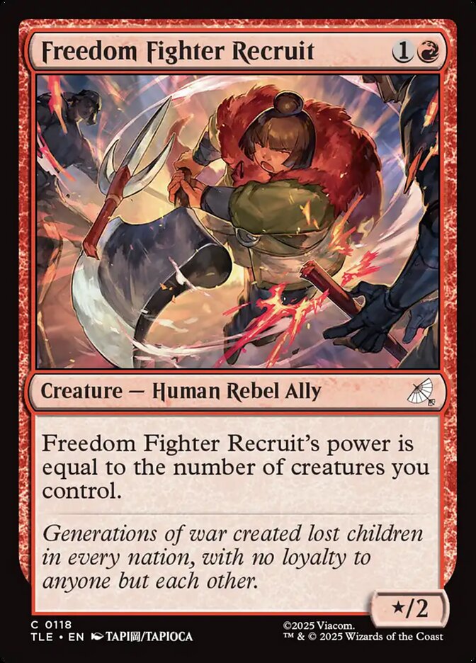 Freedom Fighter Recruit - TLE-118-NF-BF-UNI