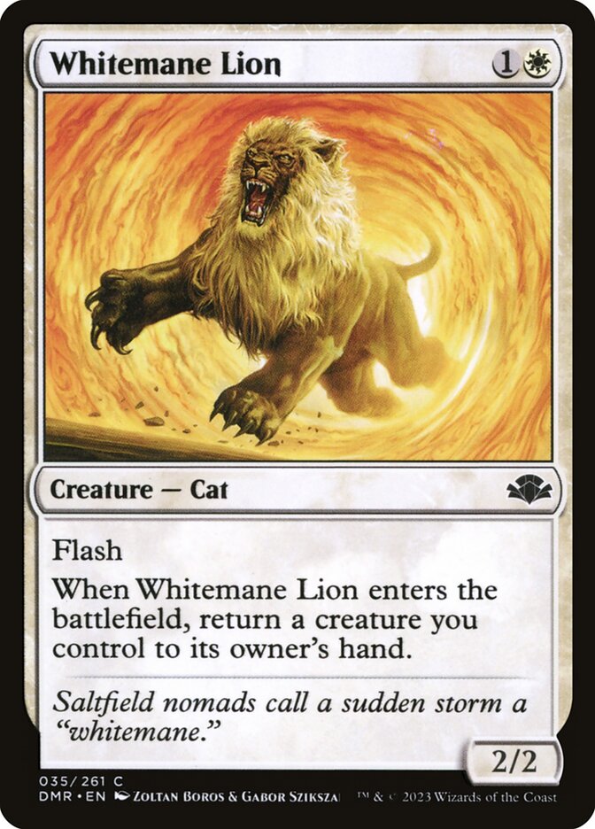 Whitemane Lion - DMR-035-NF-STD