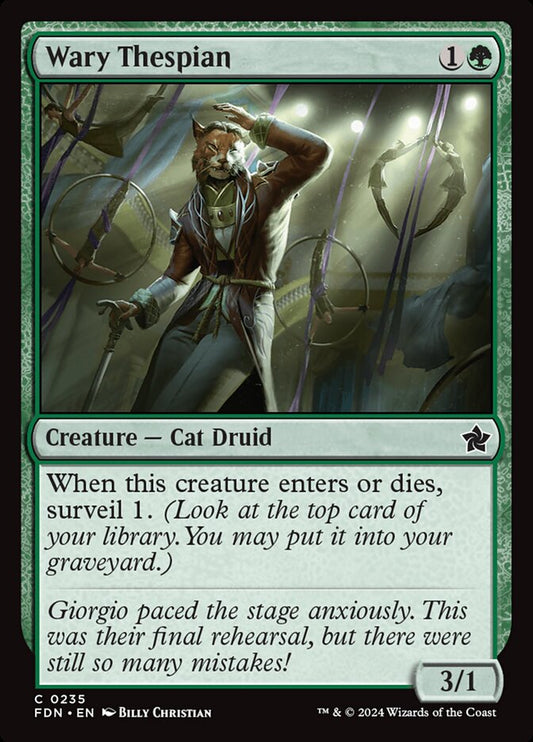 Wary Thespian - carta Magic The Gathering