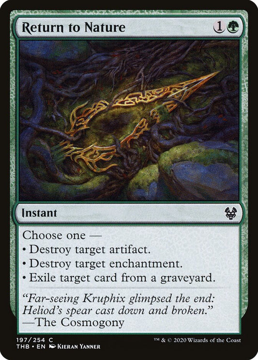Return to Nature - carta Magic The Gathering