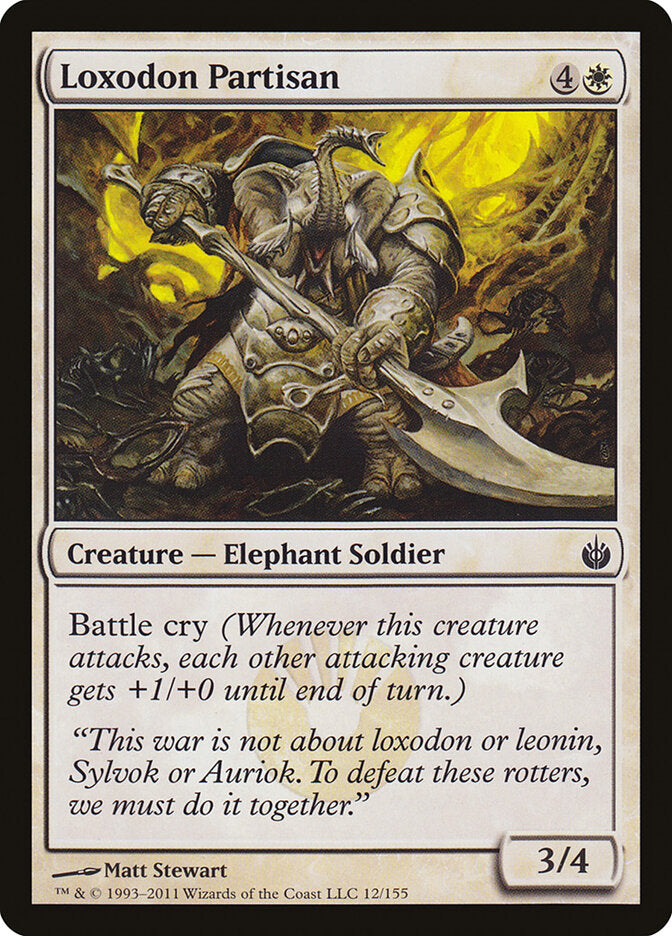 Loxodon Partisan - carta Magic The Gathering