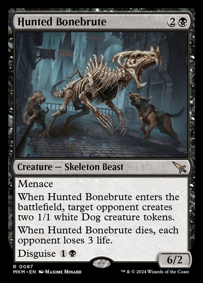 Hunted Bonebrute - carta Magic The Gathering