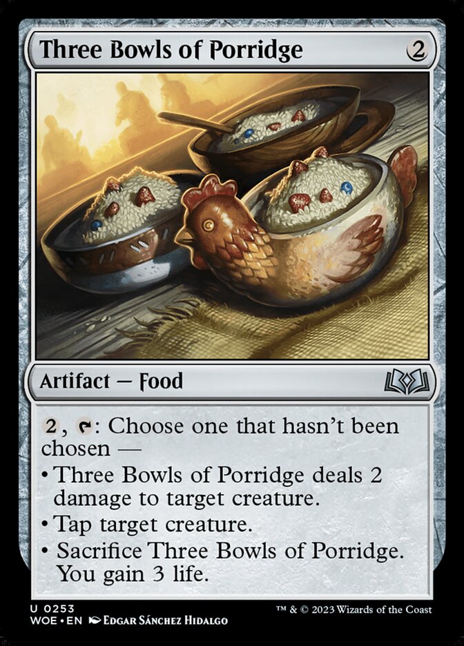 Three Bowls of Porridge - carta Magic The Gathering