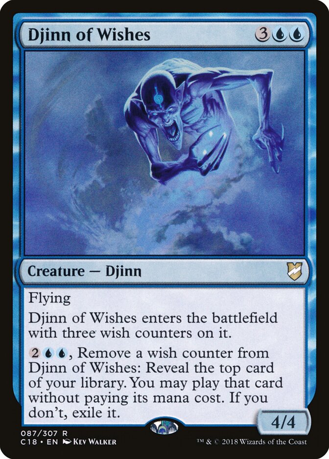 Djinn of Wishes - carta Magic The Gathering