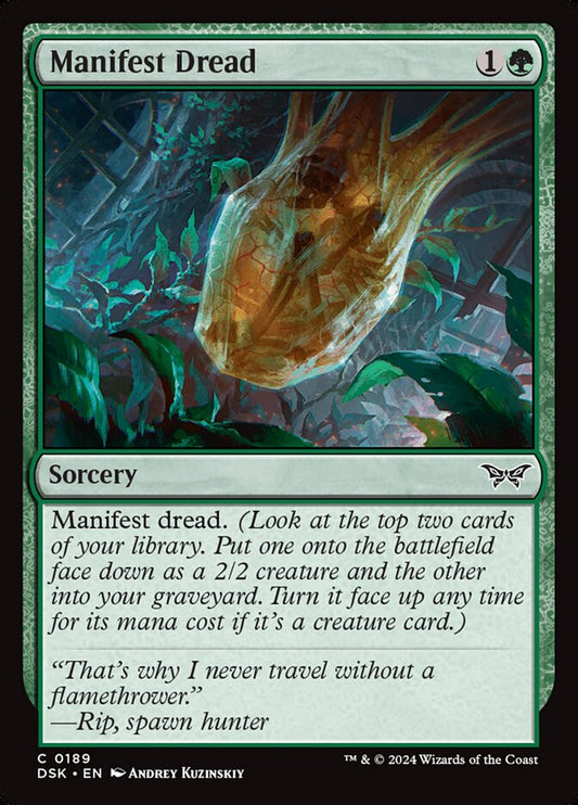 Manifest Dread - carta Magic The Gathering