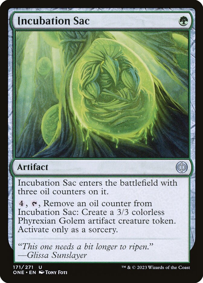 Incubation Sac - carta Magic The Gathering