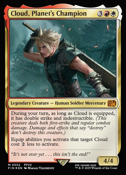 Cloud, Planet's Champion - FIN-552-F-FFV-LDG-STDCK-UNI