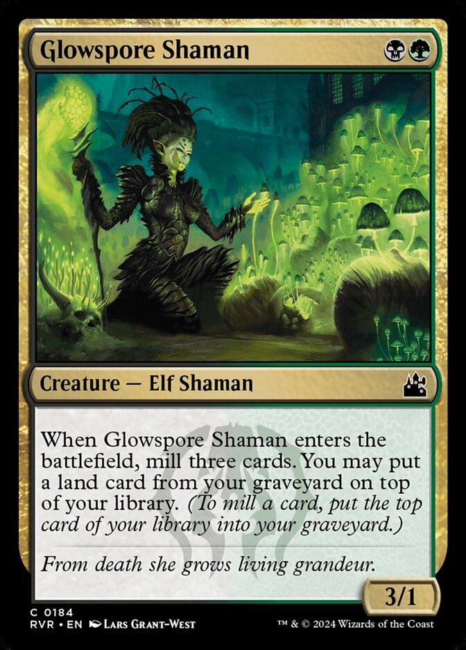 Glowspore Shaman - carta Magic The Gathering