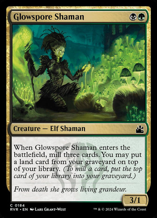 Glowspore Shaman - carta Magic The Gathering