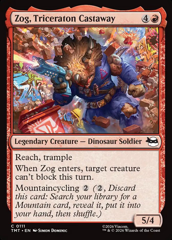 Zog, Triceraton Castaway - carta Magic The Gathering