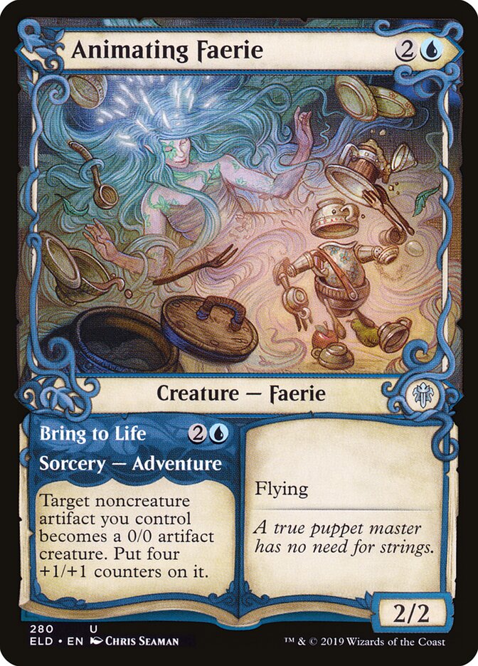 Animating Faerie // Bring to Life - carta Magic The Gathering