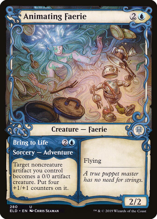 Animating Faerie // Bring to Life - carta Magic The Gathering