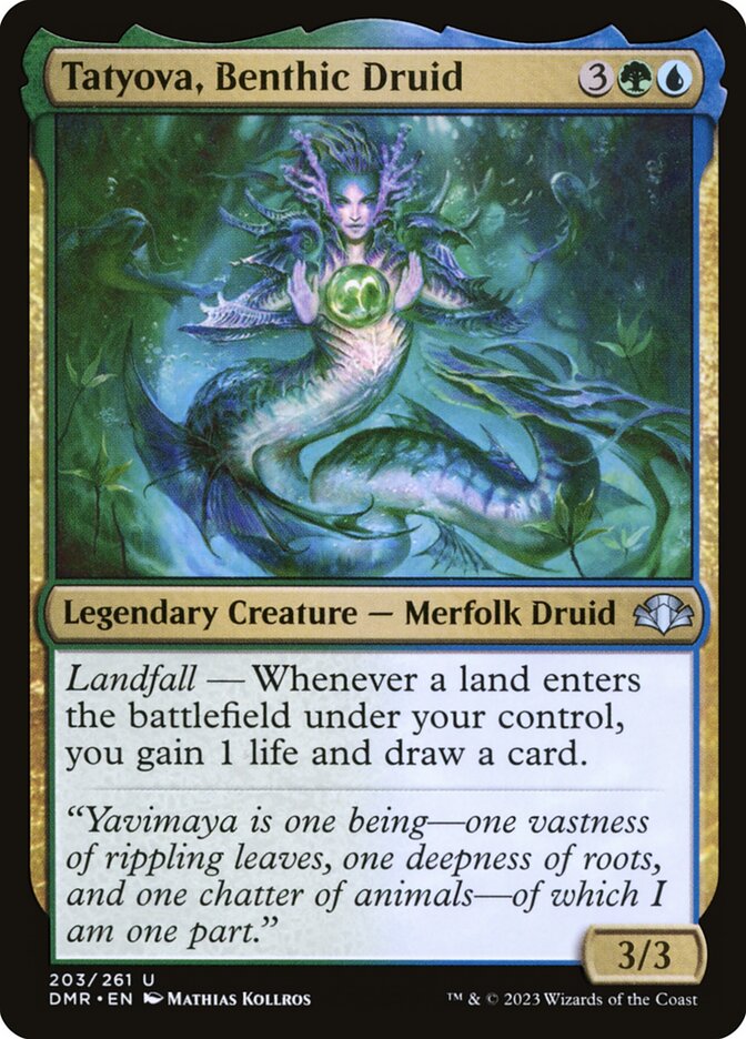 Tatyova, Benthic Druid - carta Magic The Gathering