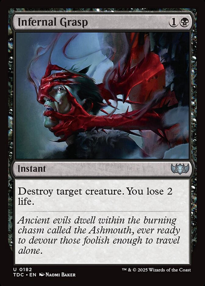 Infernal Grasp - carta Magic The Gathering