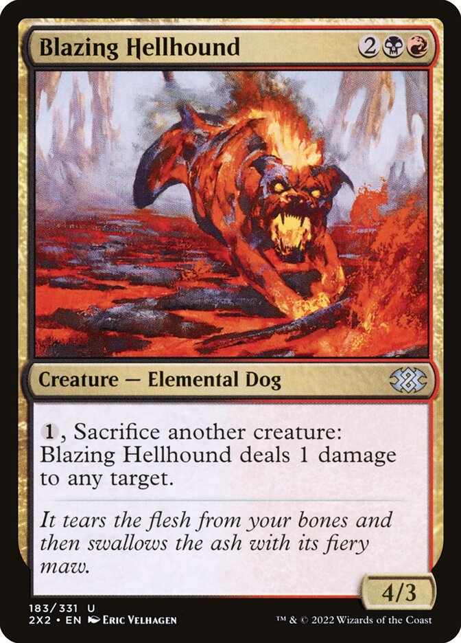 Blazing Hellhound - carta Magic The Gathering