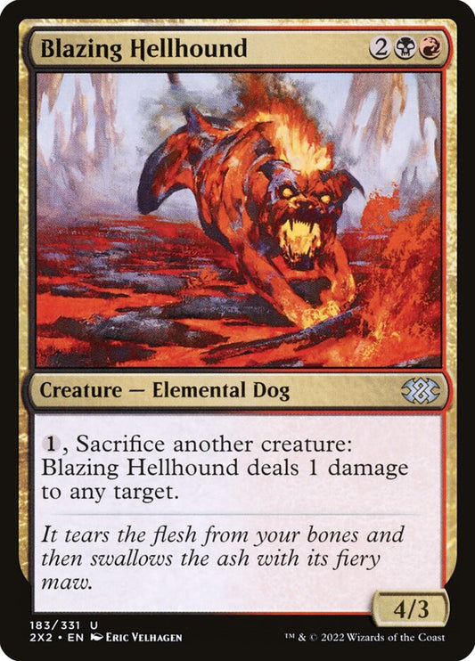 Blazing Hellhound - carta Magic The Gathering