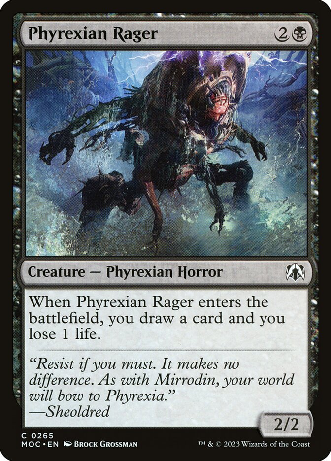 Phyrexian Rager - carta Magic The Gathering