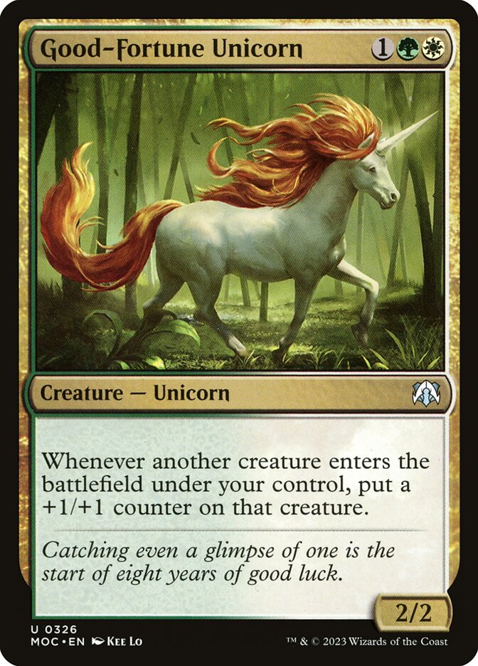 Good-Fortune Unicorn - carta Magic The Gathering