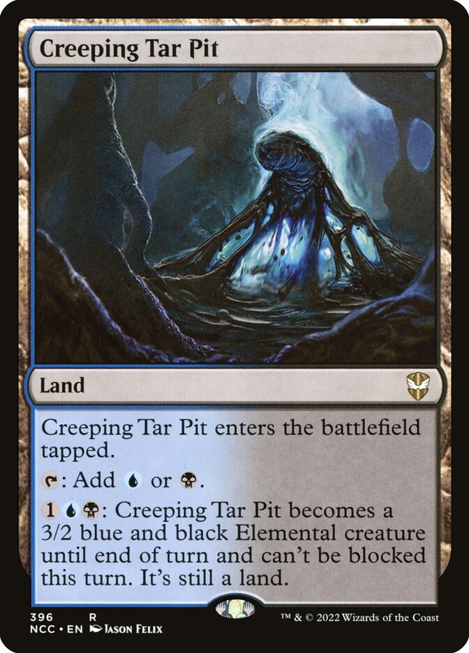 Creeping Tar Pit - carta Magic The Gathering