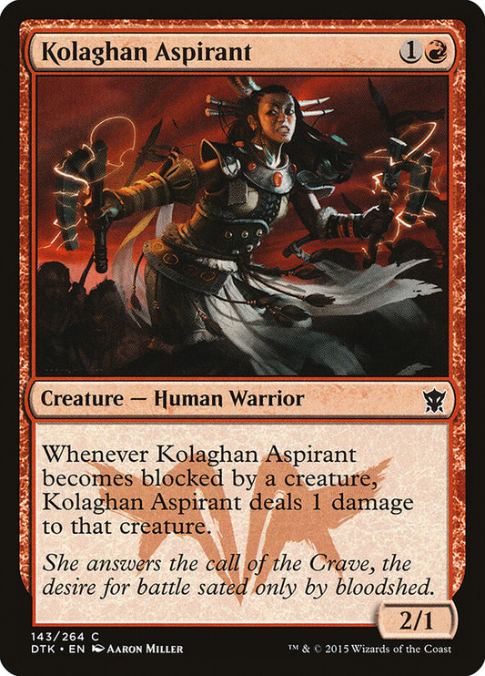Kolaghan Aspirant - carta Magic The Gathering