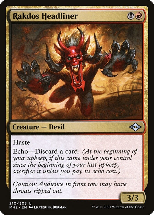 Rakdos Headliner - carta Magic The Gathering