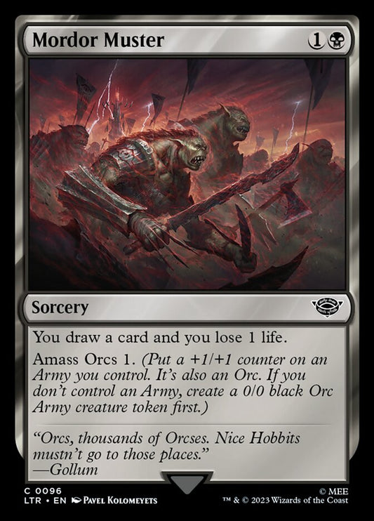 Mordor Muster - carta Magic The Gathering