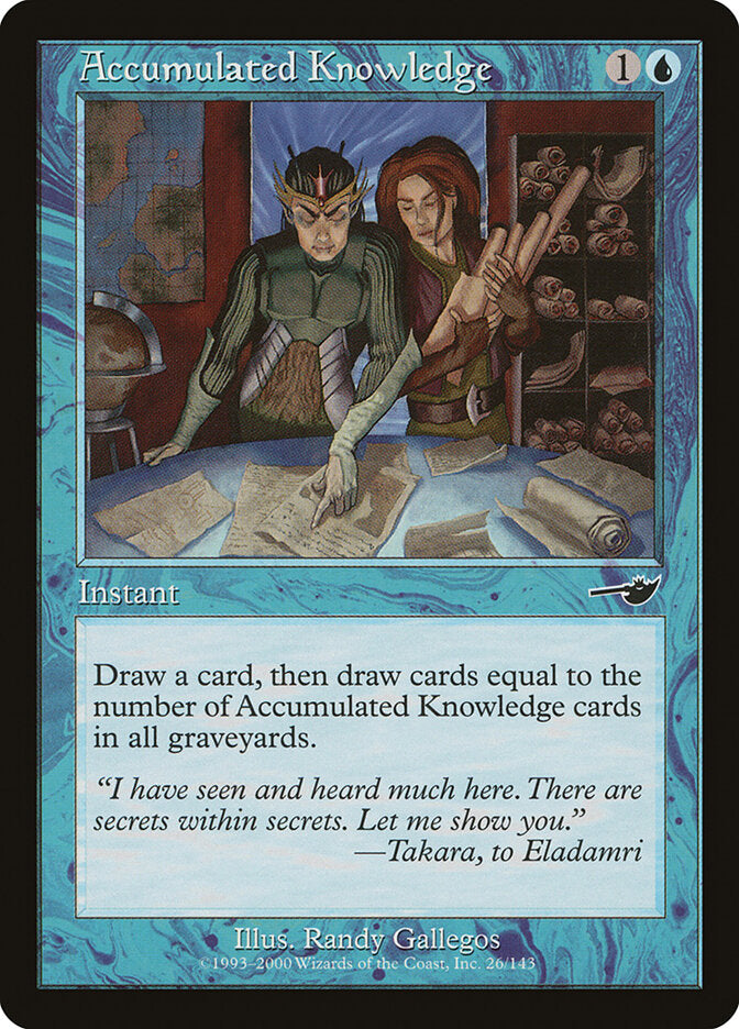 Accumulated Knowledge - carta Magic The Gathering
