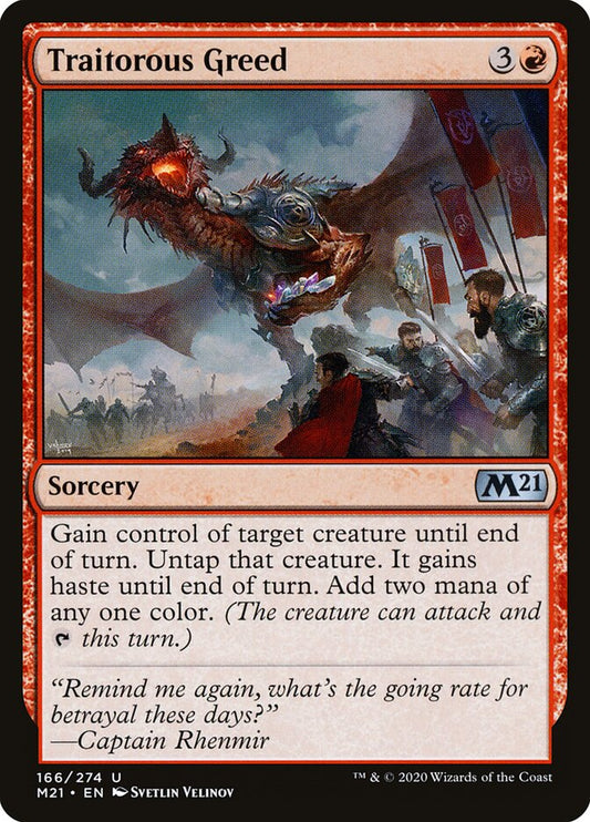 Traitorous Greed - carta Magic The Gathering