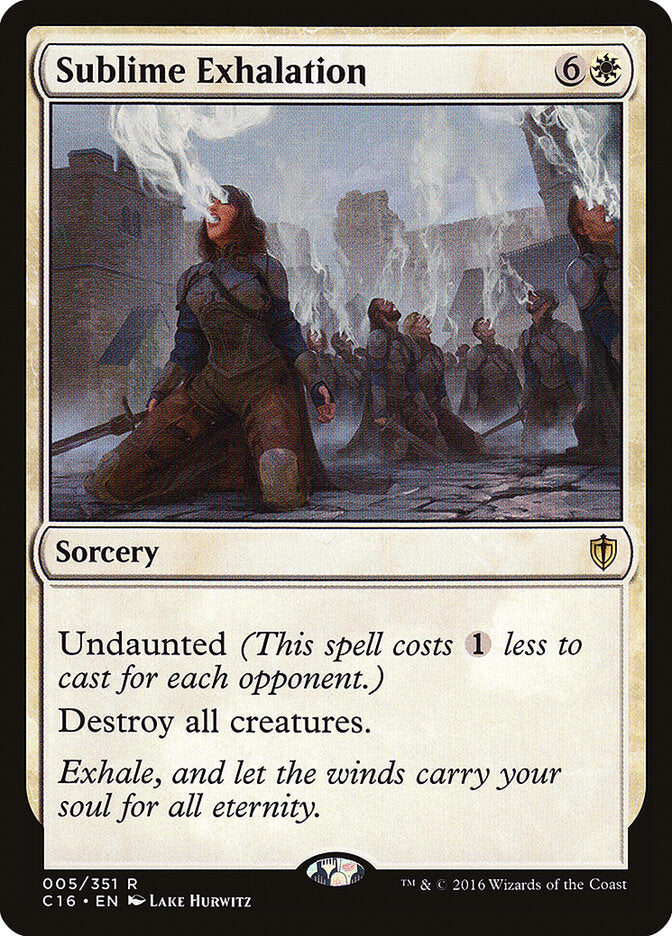 Sublime Exhalation - carta Magic The Gathering