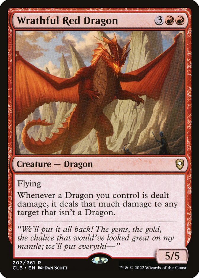Wrathful Red Dragon - carta Magic The Gathering