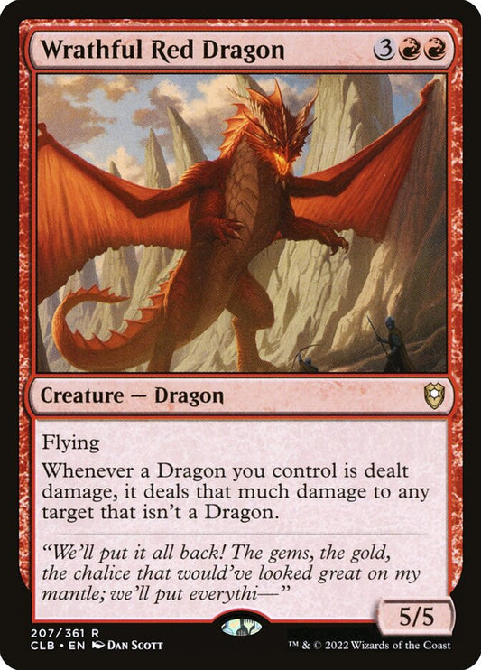 Wrathful Red Dragon - carta Magic The Gathering