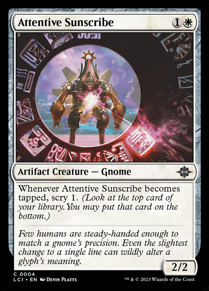 Attentive Sunscribe - carta Magic The Gathering