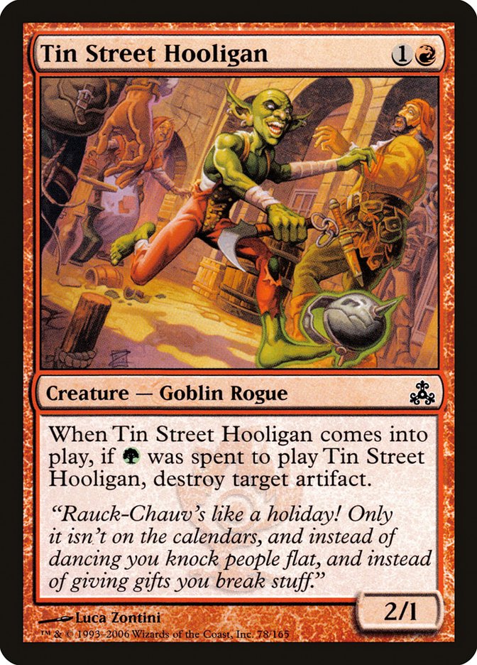 Tin Street Hooligan - carta Magic The Gathering