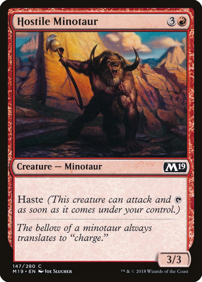 Hostile Minotaur - carta Magic The Gathering
