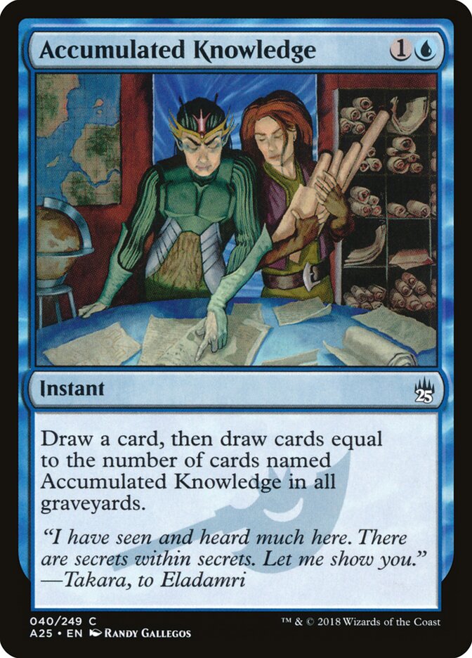 Accumulated Knowledge - carta Magic The Gathering