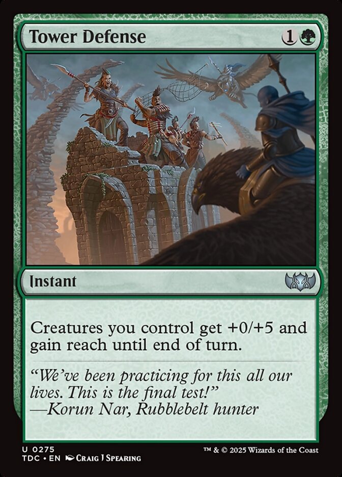 Tower Defense - carta Magic The Gathering