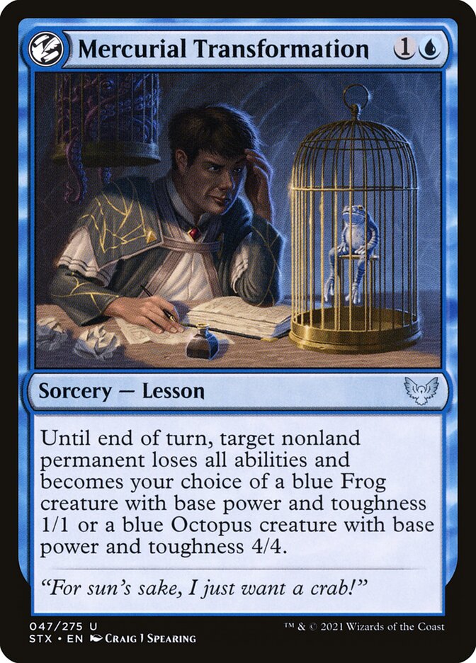 Mercurial Transformation - carta Magic The Gathering