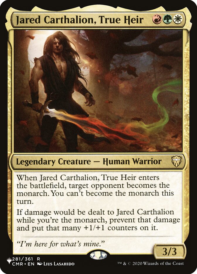 Jared Carthalion, True Heir - carta Magic The Gathering