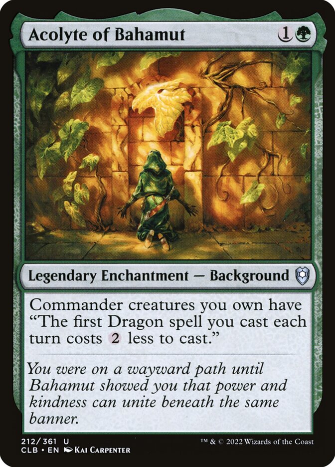Acolyte of Bahamut - carta Magic The Gathering