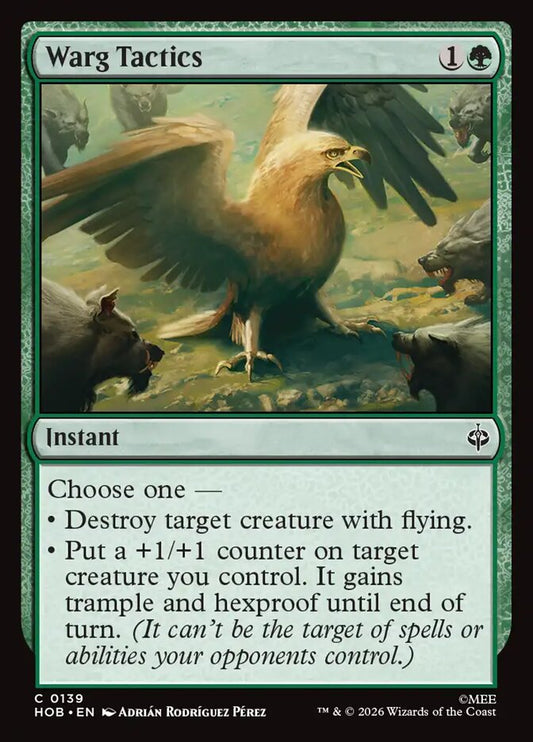 Warg Tactics - carta Magic The Gathering