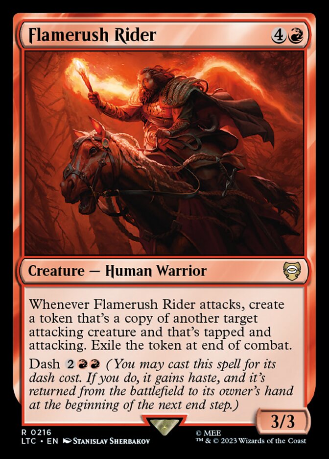Flamerush Rider - carta Magic The Gathering