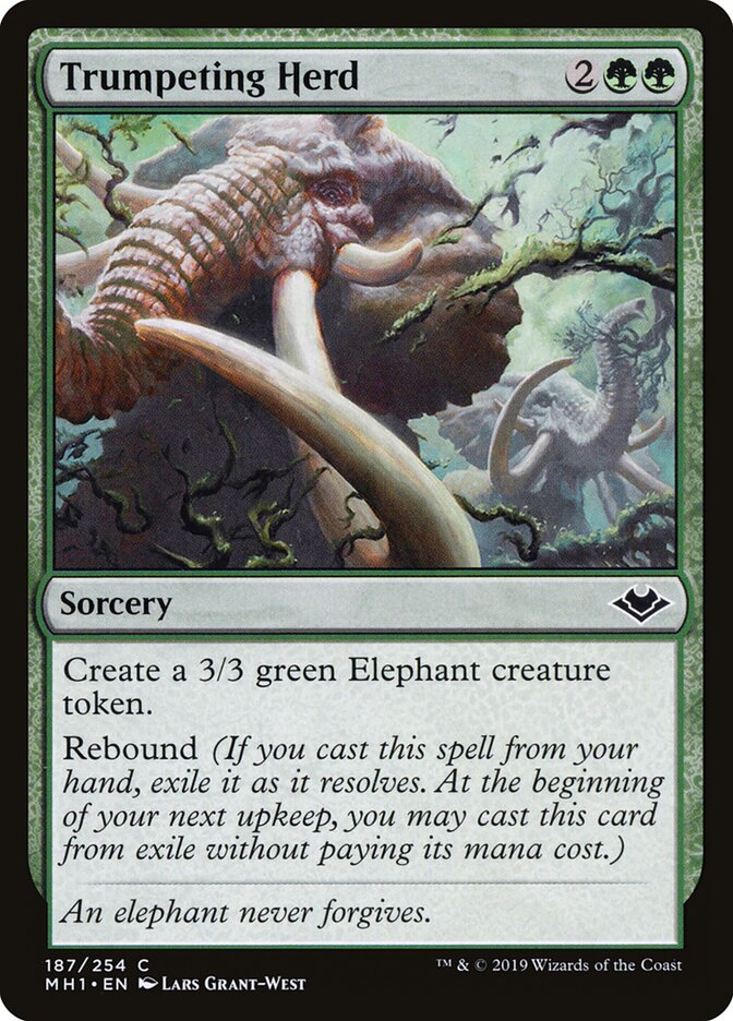 Trumpeting Herd - carta Magic The Gathering